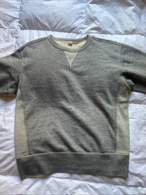 Buck Mason Men's Welterweight Double V Crew Sweatshirt